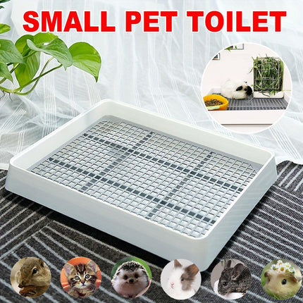 Rabbit Toilet Animal Toilet for Small Pets Litter Box Clean Hygiene Accessory