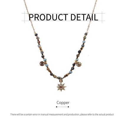 High-End Sun Necklace Light Luxury Fashion Style Distinctive Collar Chain