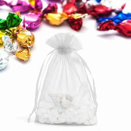 50PCS Organza Bag Sheer Bags Jewellery Wedding Candy Packaging Sheer Bags 13*18 cm - Aimall