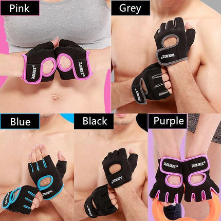 M Size Sports Gloves Weight Lifting Exercise Training Workout Bike Riding Men Women - Aimall