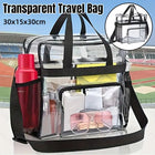 Transparent PVC Storage Bag Portable Handbag for Travel Organizing Essentials