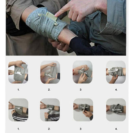 First Aid Bandage Trauma Israeli MedicalDressing Survive Support Strap Wrap Wound - Aimall