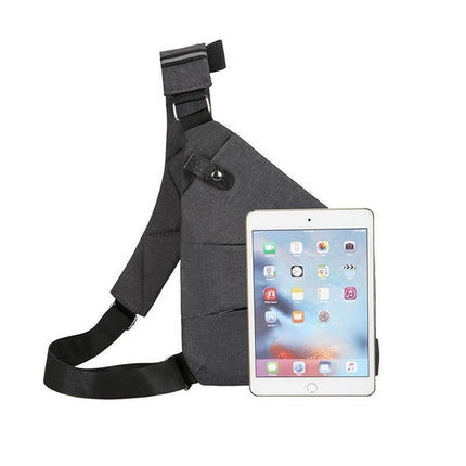 Waterproof Bag Personal Anti Theft Shoulder Man Pocket Portable Chest Travel Black - Aimall
