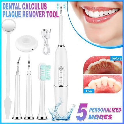 Electric Ultrasonic Dental Calculus Remover Tartar Scaler Scraper Tooth Cleaner - Aimall