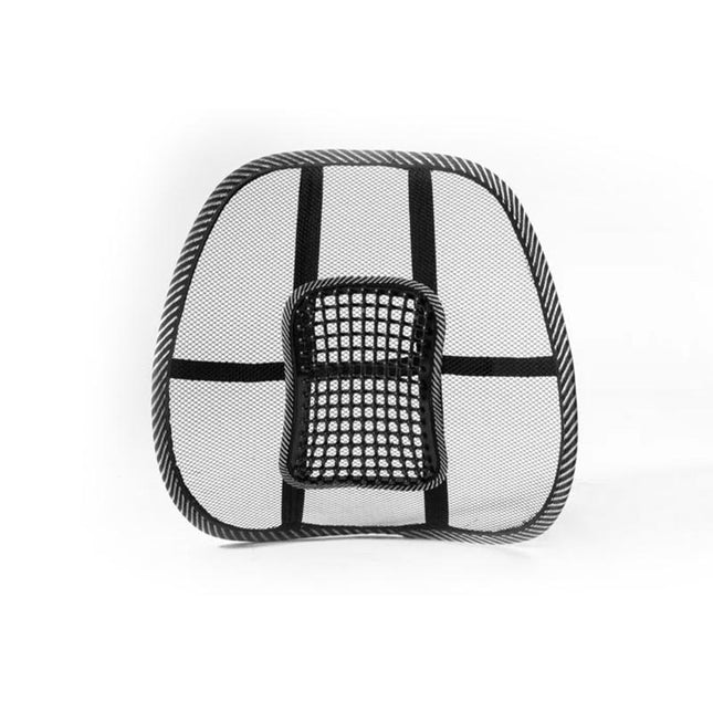 2X Mesh Lumbar Back Support For Office Home Car Seat Chair Truck Pillow Cushion - Aimall