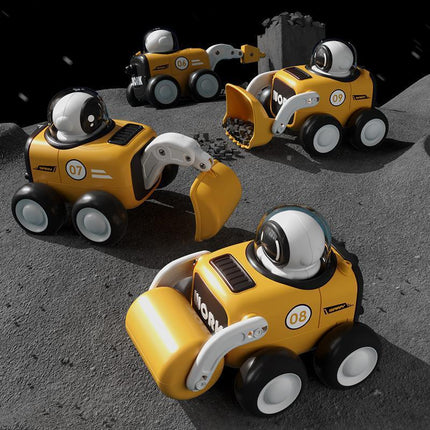 Astronaut Inertial Engineering Vehicle with Whistle Cartoon Shaped Kids Car Toys - Aimall