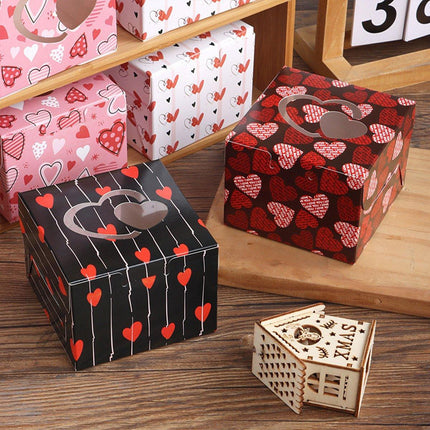 25PCS Large Square Colour Gift Boxes for Valentines Day Surprise and Lucky Gift