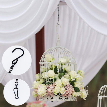 15PCS Metal Hanging Chains for Plants Flower Pot Basket Garden Bird Feeder