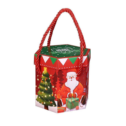 50pcs Christmas Rope Apple Candy Packing Box Biscuit Gift Baking