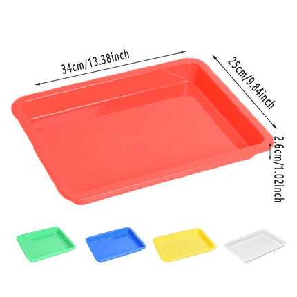 5pcs Plastic Fruit and Vegetable Tray for Storage and Organization in Kitchen