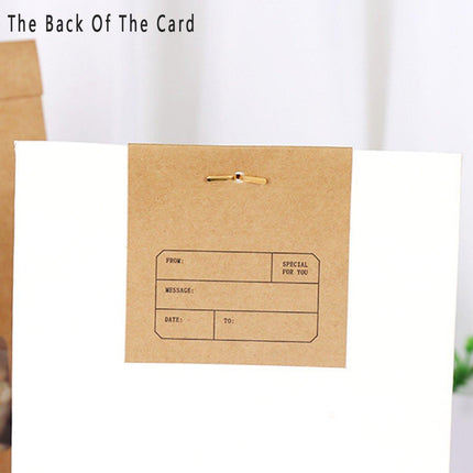 60PCS Folded Kraft Paper Biscuit Kraft Cardboard paper Creative Decorative Paper