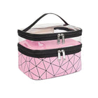 Portable Double-Layer Large Capacity Waterproof Cosmetic Bag Travel Toiletry Bag