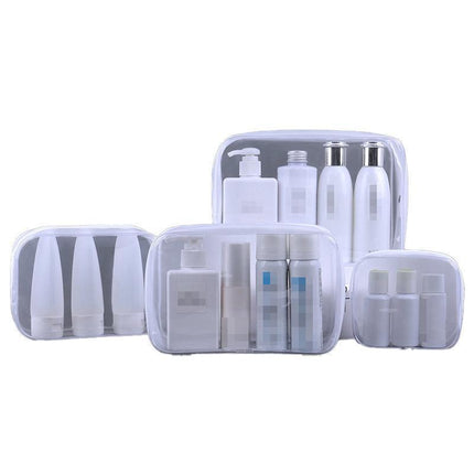 Transparent PVC Cosmetic Bag Waterproof Lightweight Travel Organizer  4Sizes