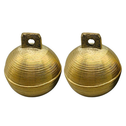 2PCS Small Brass Bell Cow Horse Sheep Grazing Copper Bells Loud Copper Bells Pet