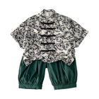 Boys Two-Piece Short-Sleeved Hanfu Traditional Chinese Style Outfit