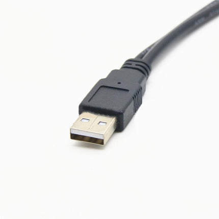 Double USB Extension A-Male to 2 A-Female Y Cable Cord Power Adapter Splitter - Aimall