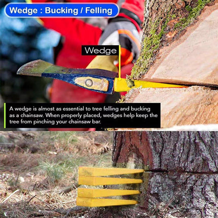 8inch Tree Logging Wedge Plastic Felling Cutting Tool Square Design
