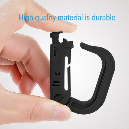 2/5pcs Outdoor D-ring Buckle for Backpack Mountaineering Hiking Camping Clip