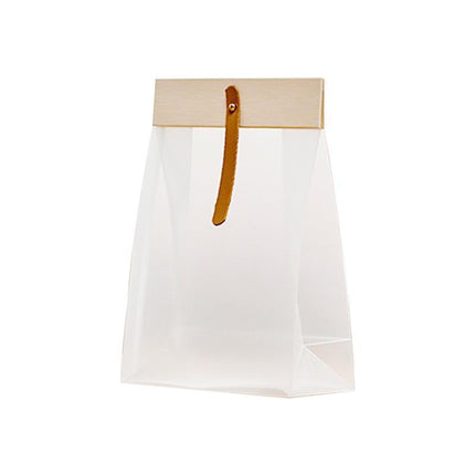 100pcs Clear Frosted Plastic Food Seal Bags: Exquisite Packaging - Aimall
