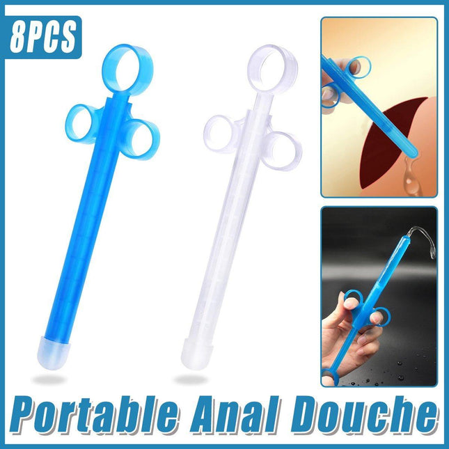 8PCS Portable Personal Hygiene Cleaner Lubricant Applicator Syringes Reusable