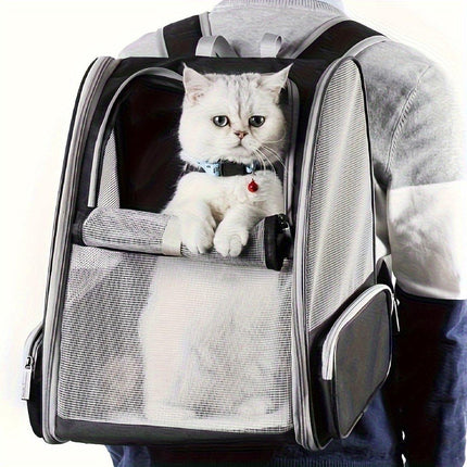 Large Foldable Breathable Portable Cat Dog Bag Outdoor Shoulder Pet Backpack
