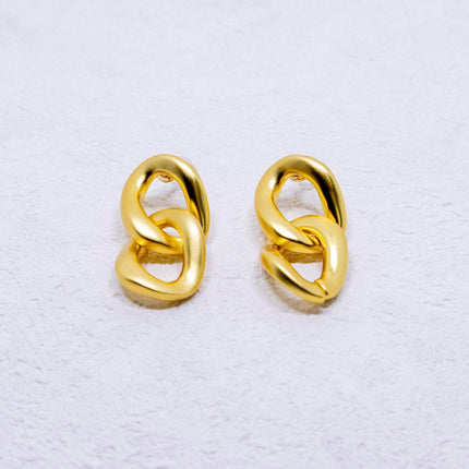 Fashion Retro Hoop Earrings Stylish Large Hoop Earrings Women Vintage Jewelry