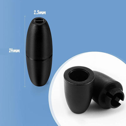 10-50X Black Breakaway Plastic Clasp Clasps Silicone Bead Necklace Lanyard Safety Pop - Aimall