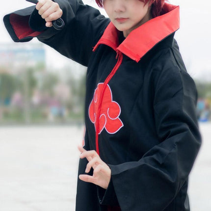Halloween Ninja Cloak COS Costume Akatsuki Taka Hooded Robe