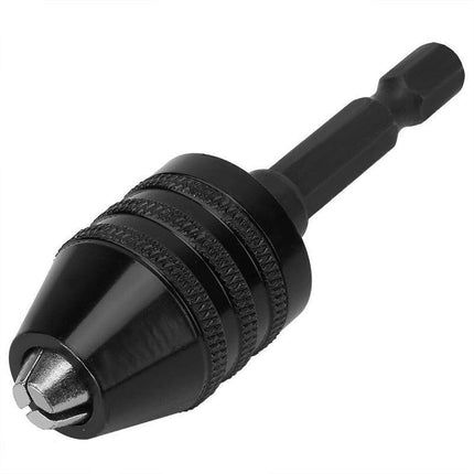 1/4" Keyless Chuck Conversion Hex Shank Adapter Drill Bit Quick Change Driver HG - Aimall