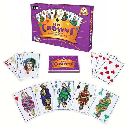 Five Crowns Card Game 5 Suites Classic Original Family Party Rummy Style Play - Aimall