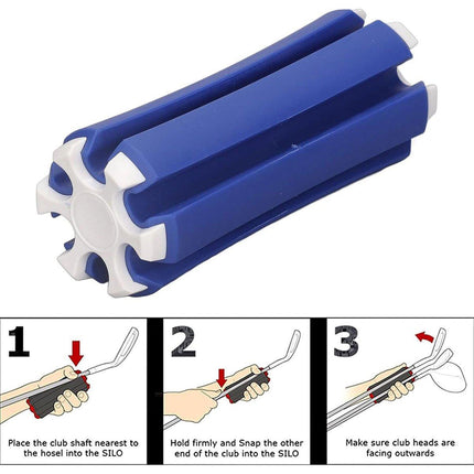 Golf Club Storage Organiser Clip Holder for Secure Club Management and Display