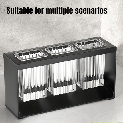 3Holes Multifunctional Kitchen Storage Rack Built-in Storage Box Chopstick Holder