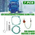 7PCS Car Air-Diesel-Gasket+Ceramic Glow Plug Kit For Chinese Diesel Heater 2KW - Aimall