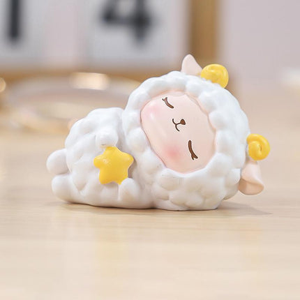 Creative Mini Cartoon Lamb Resin Figurines Duck Ornament Statue Miniatures - Aimall