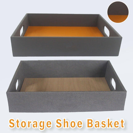 Hotel Shoe Basket Storage Tray for Leather Goods Organiser in Guest Rooms
