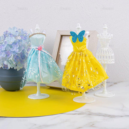 10PCS Doll Model Display Stand Hollow Out Handmade DIY Wedding Dress Design
