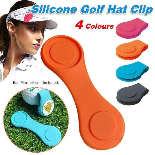 1Pc Silicone Golf Hat Clip Ball Marker Holder With Strong Magnetic Diy - Aimall