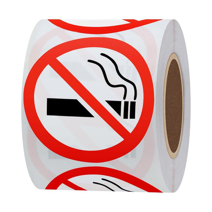 2Rolls Self Adhesive Non Smoking Stickers for Home Office Door Window Decoration