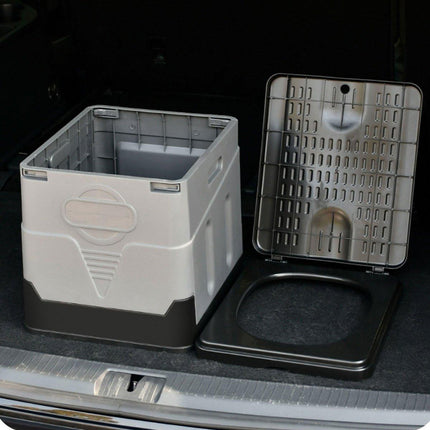 Portable Folding Car Toilet Outdoor Travel Emergency Plastic Lightweight Toilet