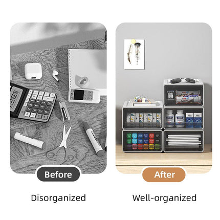 Desktop Stationery Organizer Storage Box for Office Supplies Desk Organization