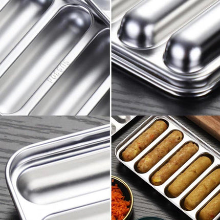 2PCS Stainless Steel Sausage Molds DIY Meat Ham Maker for Baby Food Tool