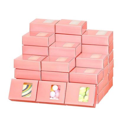 50X Soap Packaging Boxes Paper Box Kraft Window Rectangular