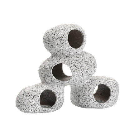 Clay Pot Aquarium Decoration Shrimp House Cichlid Breeding Tank Fish Nest