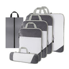 6pcs Mesh Visible Travel Storage Set Waterproof Nylon Compressible Storage Bags