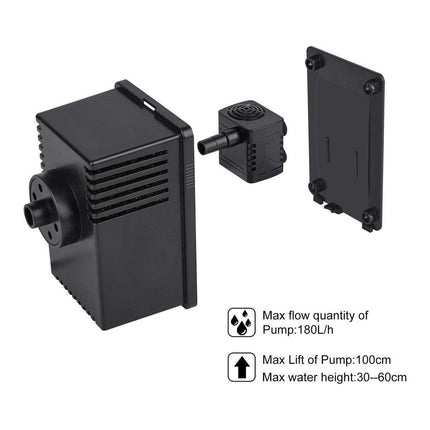 Solar Powered Water Fountain Pump Garden Pond Submersible Filter Fish Tank Kit
