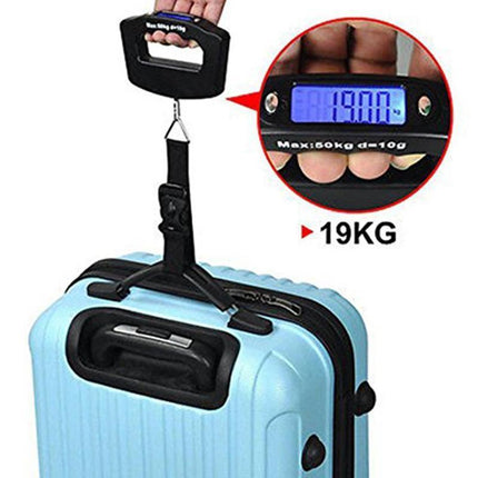 Electronic Digital Portable Scale Luggage Weight Hanging Travel 50 KG 10G - Aimall
