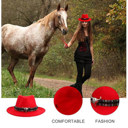 STweed Hat Ethnic Style Jazz Cap Bowler Hat Sun Hat for Men Women Summer Fashion