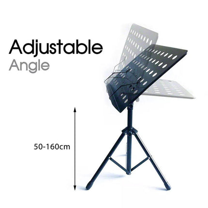 Adjustable Heavy Duty Music Stand Folding Large Sheet Holder for Stage Conductor