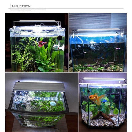 LED Colour Changing Aquarium Light Fish Tank Floor Water Grass Bracket Lamp Clip - Aimall