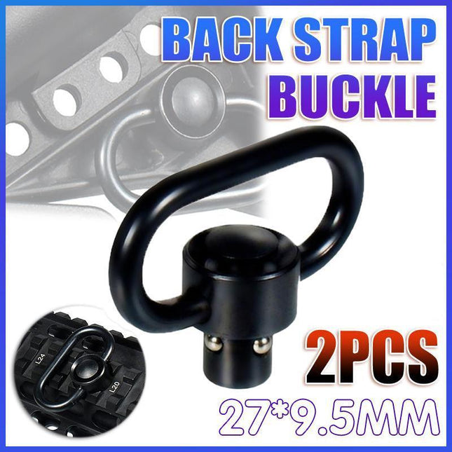 2PCS for Rifle Slings QD Sling Quick Detach Flush Push Button Swivel Mount - Aimall